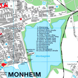 Stadtplan Monheim Am Rhein