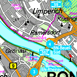Gebietskarte Bonn - 